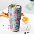 thumbnail image 3 of 30oz Pioneer Flower Tumblers Stainless Steel Tumbler with Lid and Straw,Vacuum Insulated Double Wall Travel Tumbler Cups Mug with Cleaning Brush for Coffee,Tea, 3 of 7