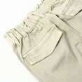 thumbnail image 4 of KIDSCOOL SPACE Various Colors Toddler & Big Child Wide-leg Cargo Jeans, 18M-14T Ribbed Waist Denim Pants,Beige,9-10 Years, 4 of 6