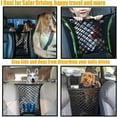 thumbnail image 3 of LosFong Dog Car Net Barrier Pet Barrier with Auto Safety Mesh Organizer Baby Stretchable Storage Bag Universal for Cars, SUVs -Easy Install, Car Divider for Driving Safely with Children & Pets, 3 of 7