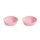 thumbnail image 1 of Cesta de freidora de aire Naiovety de silicona reutilizable antiadherente Rosado 2Conjunto, 1 of 6