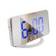 thumbnail image 2 of sweethay Proyector Ajustable Multifuncional Despertador Digital Reloj Maquillaje Espejo Termómetro Proyección Relojes Blanco, Luz Azul Type2 NO2, 2 of 6