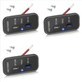 thumbnail image 1 of 3X Cargador de Salida USB de 3 Puertos de 12 V, PD3.0 Tipo C, QC 3.0 USB A y Adaptador de Enchufe de Cargador Rápido USB A de 2,4 A para Coche Marino, 1 of 5