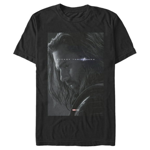 Men's Marvel Avengers: Endgame Bucky Barnes Poster Graphic Tee Black 5X Large