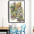 thumbnail image 3 of Advancent Kit de bordado de puntada, juego de costura de flores, patrón de paisaje hecho a mano, costura de hilo impreso para pintura Artesanía, 3 of 6