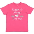 thumbnail image 3 of Inktastic Nonna and Nonno Love Me- Heart Grandchild Youth T-Shirt, 3 of 5