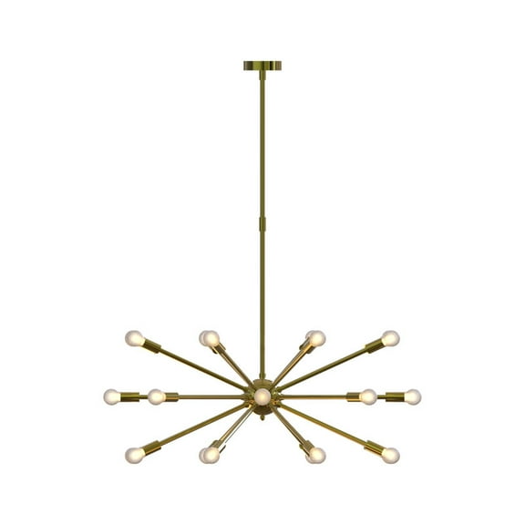 Gorgeous 1950'S Mid Century Sputnik Chandelier Ceiling Lamp Handmade Brass Chandelier dining ROOM, kitchen, bedroom, hall pendant chandelier