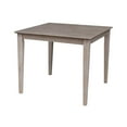 thumbnail image 3 of Solid Wood 36" x 36" Dining Table in Washed Gray Taupe, 3 of 10