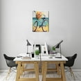 thumbnail image 7 of 12x16 inch Wall Art for Home Decor Coastal Beach Bicycle Theme, Rustic Bike & Floral Butterfly Canvas Painting for Bathroom, Bedroom, Living Room, 7 of 7