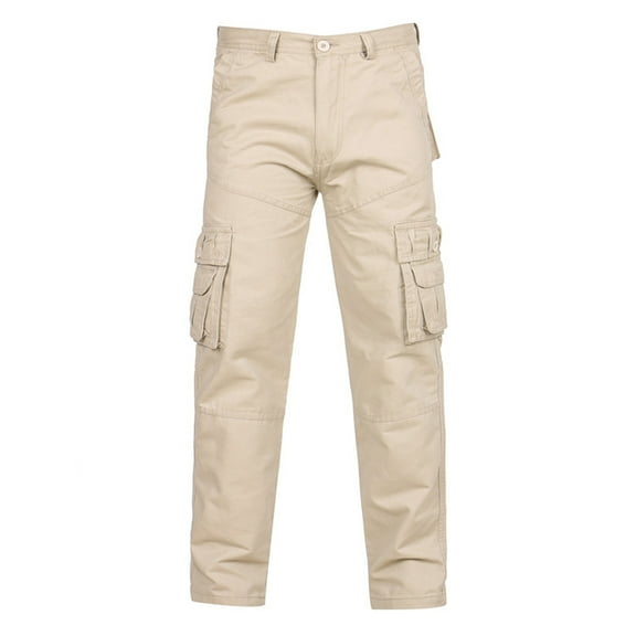 zfhfof Men's Hiking Tactical Pants Cotton Chinos Outdoor Combat Cargo Trousers Classic Regular Fit Twill Pants