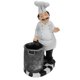 thumbnail image 1 of Estatua de Chef Francés Estatua de Decoración de Chef con Cubo de Cubiertos Artesanía de Cocina Estatua Decorativa para Mostrador de Cocina Restaurante Cafetería ANGGREK Otros, 1 of 8