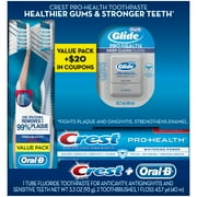 Oral-B and Crest Pro-Health Value Pack with Toothbrushes, Toothpaste and Floss