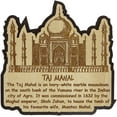 thumbnail image 1 of Printtoo Aimant de Réfrigérateur en Bois Gravé Taj Mahal Souvenir Cadeau Objets de Collection, 1 of 1