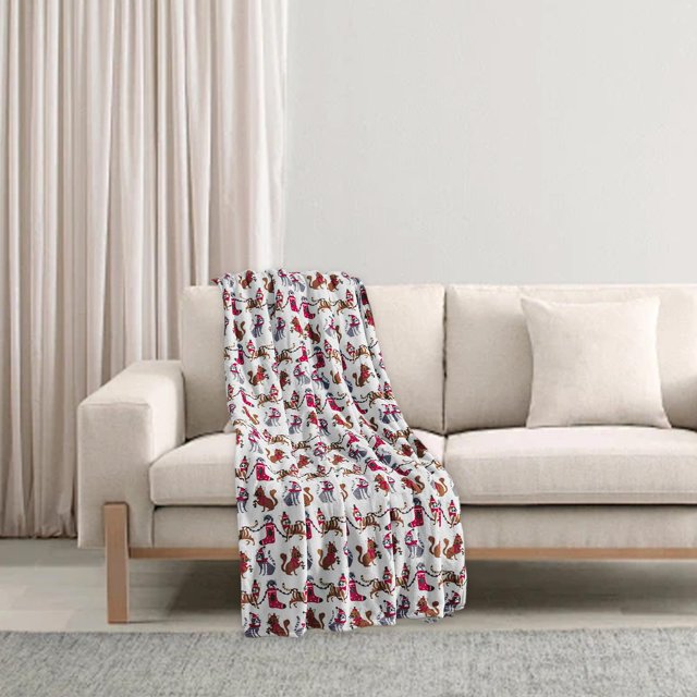 RKSTN Christmas Blanket Christmas Blanket Christmas Decoration Blanket Soft Breathable Warm and Comfortable Blanket Sofa Bedroom Christmas Throw