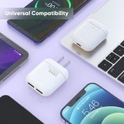 VIDVIE Dual Port Charger & Data Sync (Lightning Cable Included)