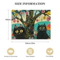 thumbnail image 2 of BCIIG Maud Lewis Three Black Cats-2" Art Canvas Wall Art Landscape Painting on Canvas Wall Art for Living Room Bathroom Decor Ready to Hang for Bedroom Modern Home Decor 20" x 16" 20x16in, 2 of 5