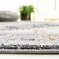thumbnail image 4 of SAFAVIEH Odyssey Edin Damask Area Rug, Dark Grey/Blue Gold, 5'3" x 7'6", 4 of 8