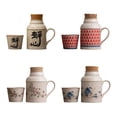 thumbnail image 3 of Yuarrent Tetera portátil de Jade y té de melocotón, taza de té con Tiesta antiescaldaduras, capacidad de viaje ergonómica, adecuada para el Utensilios de cocina uno 11.7*11.7*16CM, 3 of 5