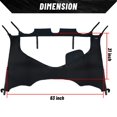 thumbnail image 2 of StarknightMT Pioneer 1000-5 Rear Window - Waterproof UTV Mid Panel With Zipper Compatible With Pioneer 1000-5 2016-2025 0SR95-HL4-211A Pioneer 1000 5 Accessories, 2 of 8