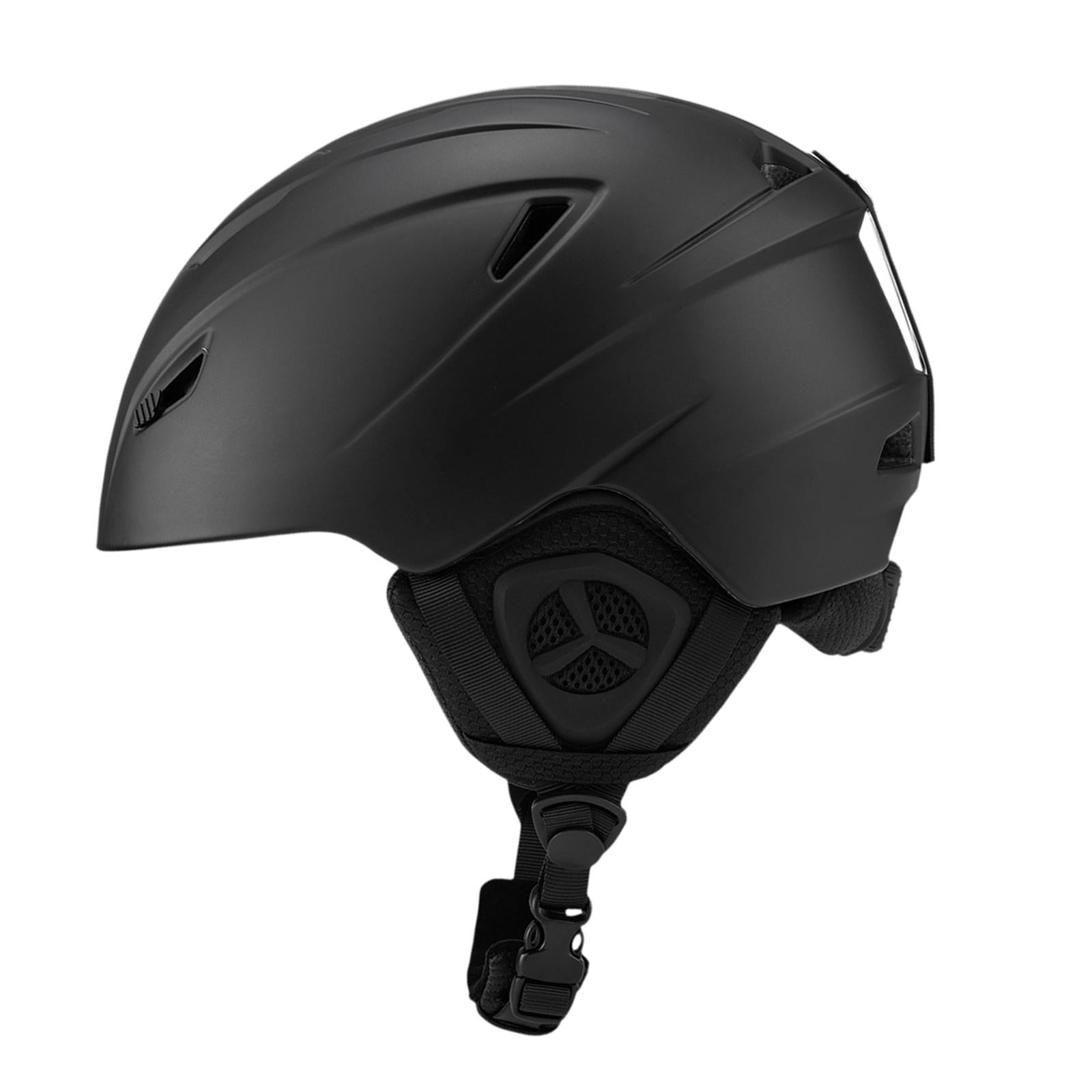Miulika Ski Helmet Sports Helmet Protective Breathable Skateboard Helmet Headgear for Road Cycling Roller Skating Adults Children Men Black M