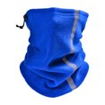 thumbnail image 1 of Riforla Winter Rocking Fleece Hundred Change Warm Scarf Windproof Warm Cap Outdoor Night Riding Facemask Cold Skiing Reflective Strip Drawstring Half Face Neck Cover Blue, 1 of 8