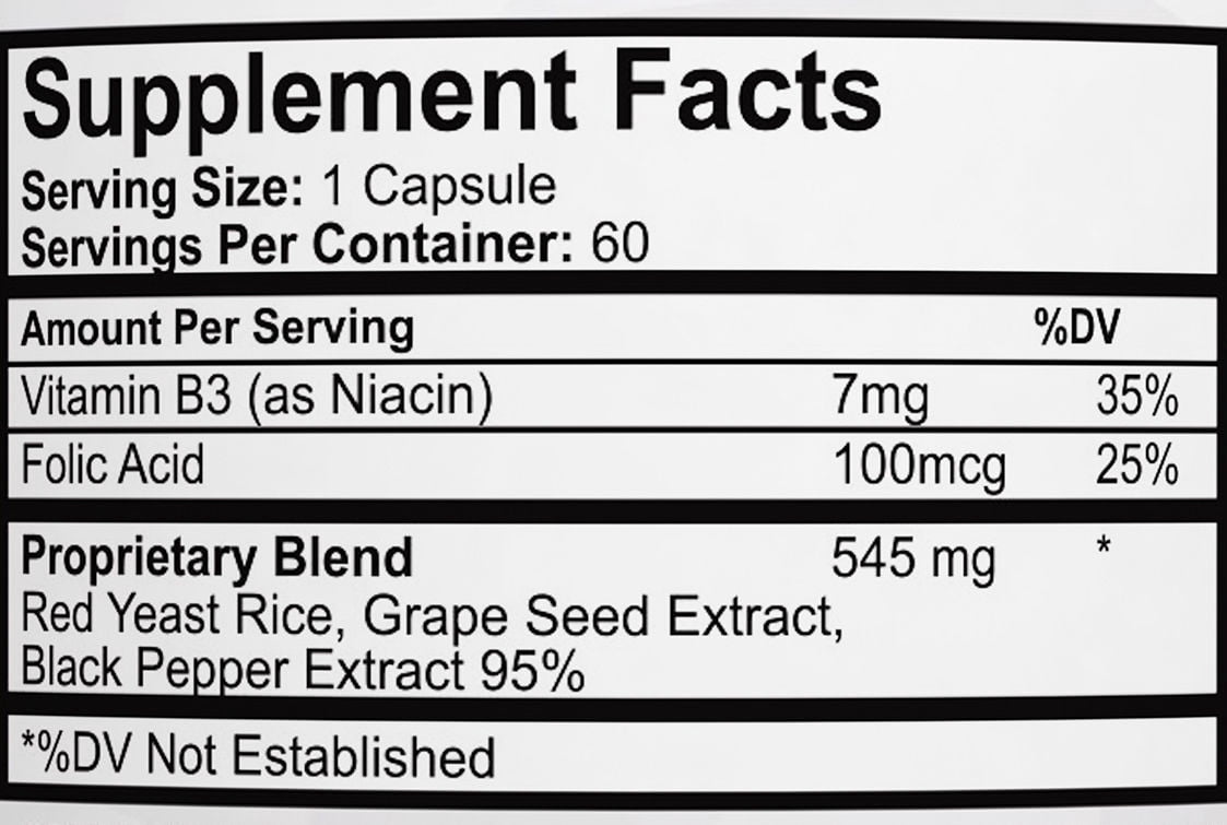 Restore - Supports Healthy Cholesterol, Red Yeast Rice, Grape Seed, Folic Acid for Advanced Lipid Control, All-Natural Bio-Actives, Helps Promote Healthy Cholesterol (One Bottles)