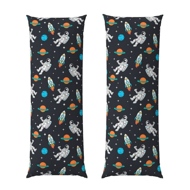 Balery Space Funda Protectora para Almohada Corporal de Algodón Hipoalergénico con Cierre(55 x 21 pulgadas), Almohadas No Incluidas