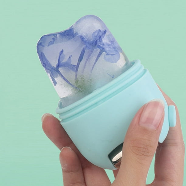 Rodillo De Cubitos De Hielo Para Cara, Belleza Para Apretar Los Poros, Rodillo De Hielo Para Cara, Molde De Silicona, Rodillo De Metal Para Facial
