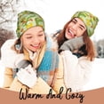 thumbnail image 4 of Pofeuu Cartoon Dinosaurs Print Beanie Hat for Men Women Knit Winter Hat Warm Cuffed Skull Beanie Slouchy Soft Unisex, 4 of 6