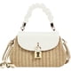 thumbnail image 1 of LHSHID Women Straw Crossbody Bag Leather Top Handle Straw Handbag Summer Straw Beach Bag Weave Shoulder Bag Rattan Clutch Purse, 1 of 7