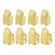 thumbnail image 1 of Dedal, protector de dedos para costura a mano, herramientas de costura DIY, dorado, 2 tamaños, 8 piezas, 1 of 6