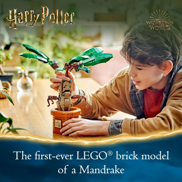 LEGO Harry Potter Mandrake Figure & Pot Plant Toy, Harry Potter