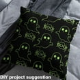 thumbnail image 5 of Feelyou Kids Green Ghost Fabric by the Yard 1 Yard, Cute Cartoon Home Decor Fabric by the Yard, Happy Halloween Sewing Fabric, Lightweight Room Decor, 5 of 6