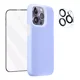 thumbnail image 1 of Kit Funda Para iPhone 16 15 Silicon + Mica Pantalla & Cámara, 1 of 8