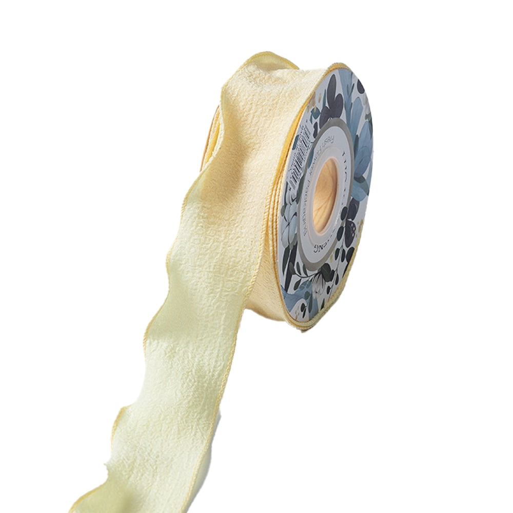 Folded Ribbom 4CM Fold Ribbon - 10 Yards for Gift Wrapping, Bouquet Wrapping ...