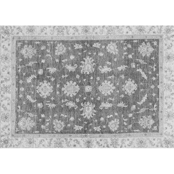 Ahgly Company Indoor Rectangle Oriental Gray Traditional Area Rugs, 2' x 4'