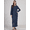 Dark blue, variant on Womens Casual Button Down Denim Maxi Dress Lapel Long Sleeve Long Jean Dresses with Pockets