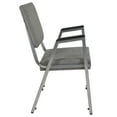 thumbnail image 6 of Flash Furniture 4 Pack HERCULES Series 1000 lb. Rated Gray Antimicrobial Fabric Bariatric Medical Reception Arm Chair with Panel Back, 6 of 8