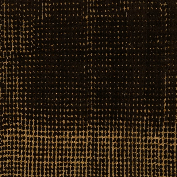 Ahgly Company Indoor Square Abstract Orange Modern Area Rugs, 5' Square