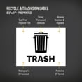 thumbnail image 2 of Avery Recycle and Trash Stickers, 8-1/2" x 11", Blue and Black, 4 Total, 2 of 6