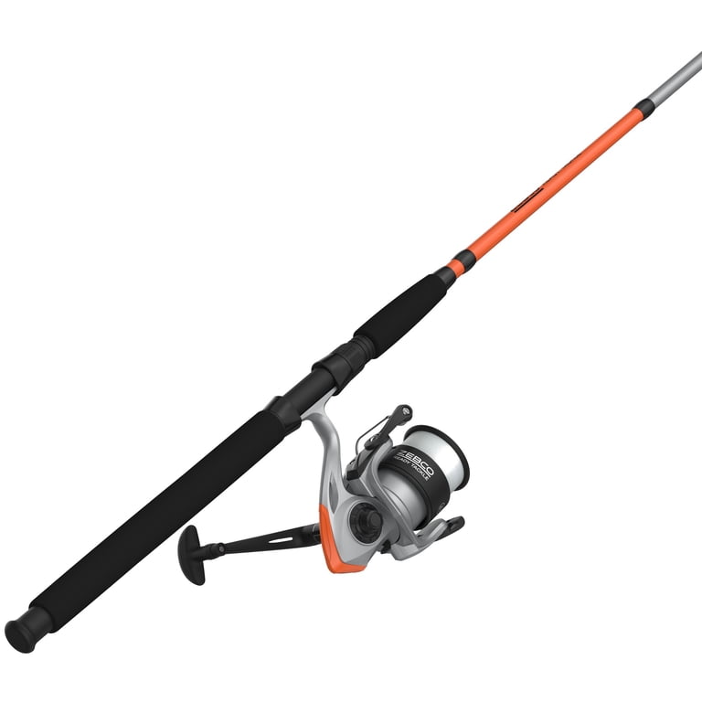 Zebco Ready Tackle Catfish Spinning Combo, 8-Foot, 2-Piece Fishing