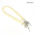 thumbnail image 4 of Transemion Corde en Cuir Tressé Réglable Cordon de Cire Imperméable à la Main avec Fermoir Homard Chaînes Résistantes à l'Usure Fournitures de Bijoux pour DIY Beige 1,5 Mm, 4 of 8