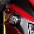 thumbnail image 4 of Indicador de señal de giro de motocicleta - Maso 2 piezas 12 V LED ámbar iluminado lámpara de señal de giro para motocicleta 2 piezas-negro, 4 of 5
