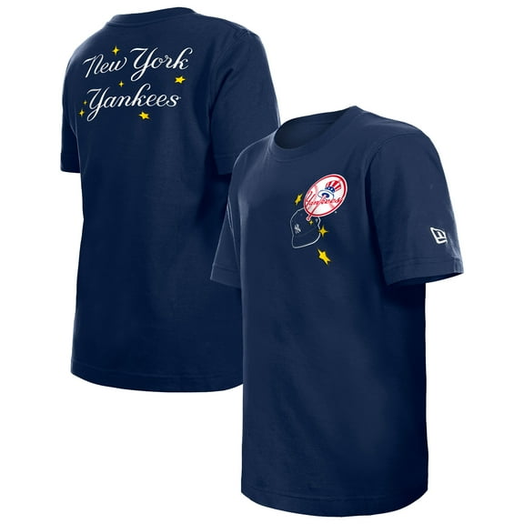 Youth New Era  Navy New York Yankees Stars & Cap T-Shirt