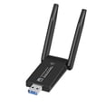 thumbnail image 1 of Inteprter 1300Mbps USB3.0 Bluetooth-compatible5.0 Adaptador Penetrante de doble banda 2.4GHz 5GHz Receptor inalámbrico giratorio de tarjeta de Cables de computadora, 1 of 6