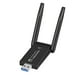 thumbnail image 1 of sweethay 1300Mbps USB3.0 Bluetooth-compatible5.0 Adaptador Penetrante de doble banda 2.4GHz 5GHz Receptor inalámbrico giratorio de tarjeta de Cables de computadora, 1 of 6
