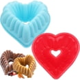 thumbnail image 3 of Molde de pastel de amor, molde multifuncional de silicona for hornear, plato de pastel antiadherente en forma de corazón, molde de pan de postre de mousse DIY, 3 of 11
