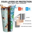 thumbnail image 3 of 16oz Tumblers German Shepherd Dog and Music Stainless Steel Vacuum Insulated Double Wall Travel Tumbler Cups Mug with Lid and Straw,Cleaning Brush for Coffee,Tea, 3 of 4