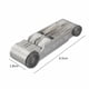 thumbnail image 2 of Riwesomey 58 Roscas de 55 grados Roscas métricas de 60 grados Medidor de calibre Pulgadas Juego de herramientas de medición de paso de tornillo Artesanía Riwesomey GJ1906-00, 2 of 6