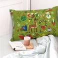 thumbnail image 6 of Kll Christmas Pillow Covers Envelope Closure,Super Soft And Cozy Fuzzy Fleece Pillow Case Cover 16"X24", 6 of 9