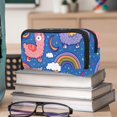 thumbnail image 6 of PhooArto Pencil Case, Colorful Alpaca Rainbow Pattern Large Capacity Pencil Pouch Stationery Pen Bag, 6 of 7